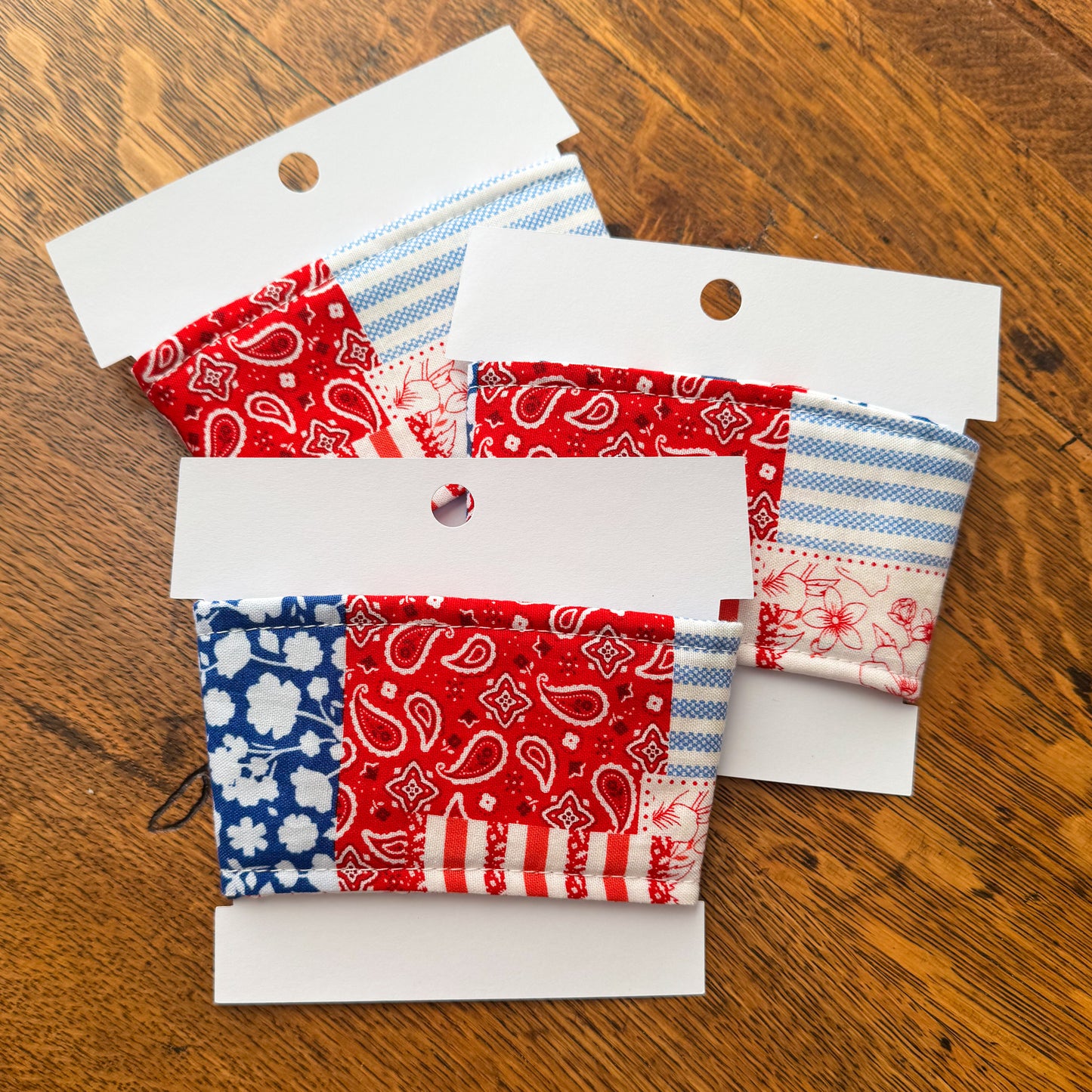 Patriotic Patchwork Coffee Cozy