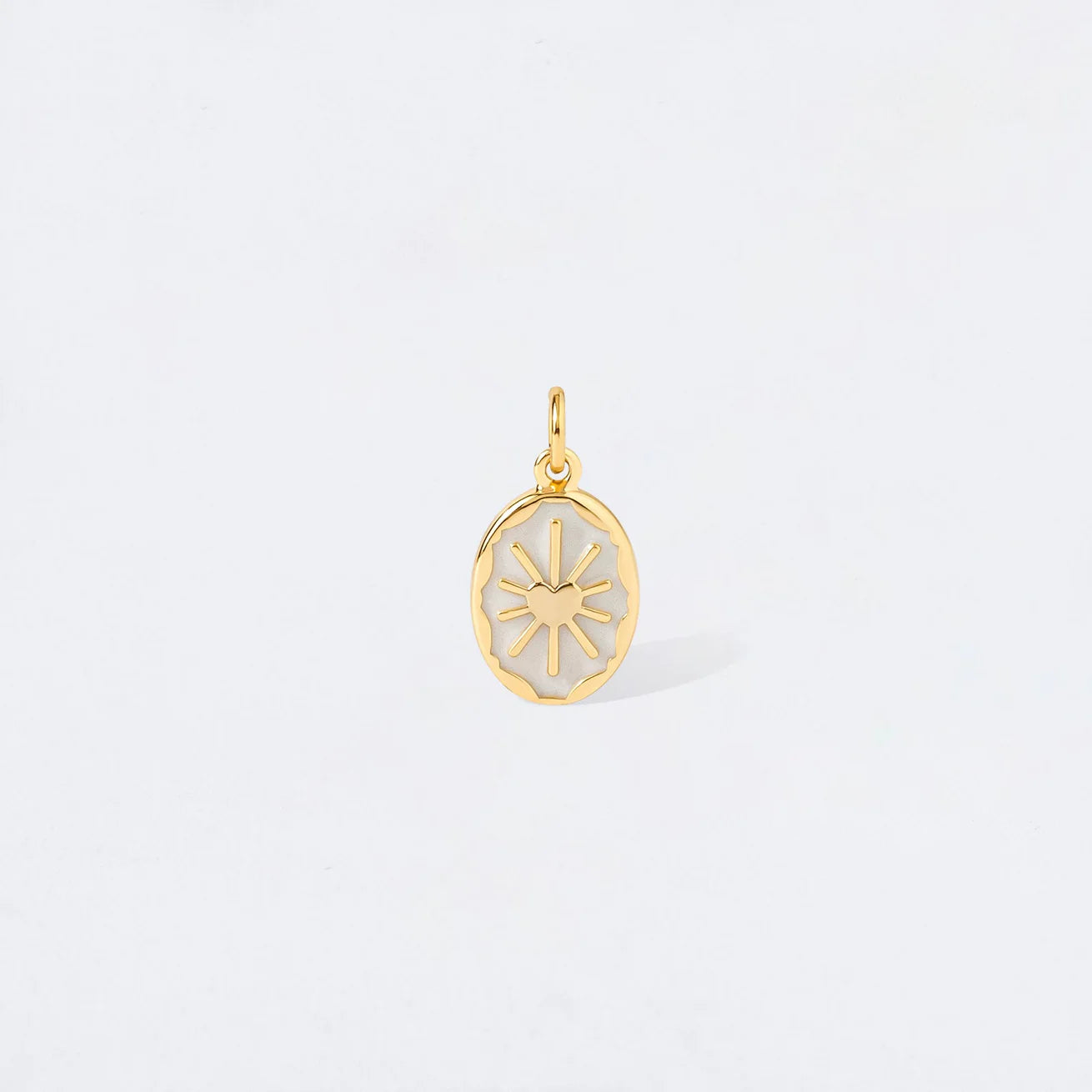 RADIAL HEART CHARM PENDANT