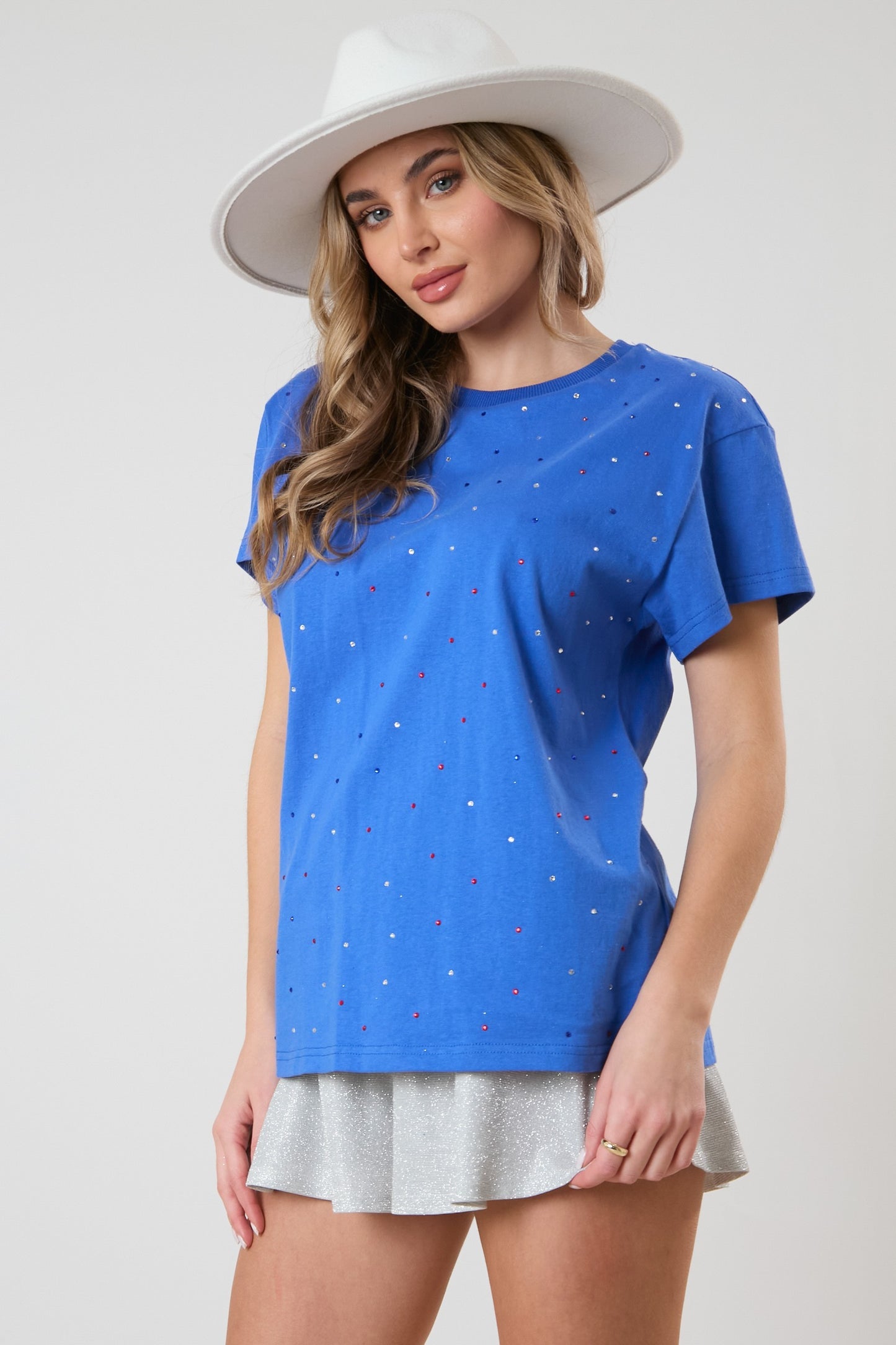 Royal Rhinestone Tee