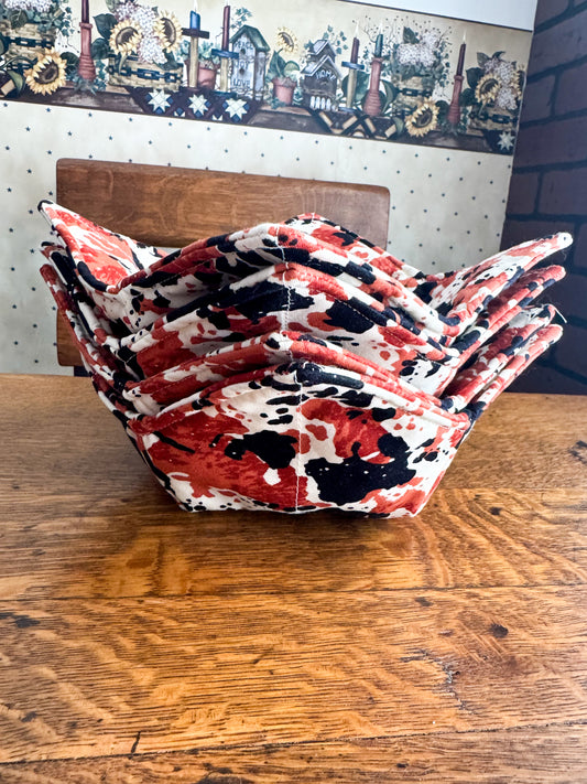 Cow Print Bowl Cozy