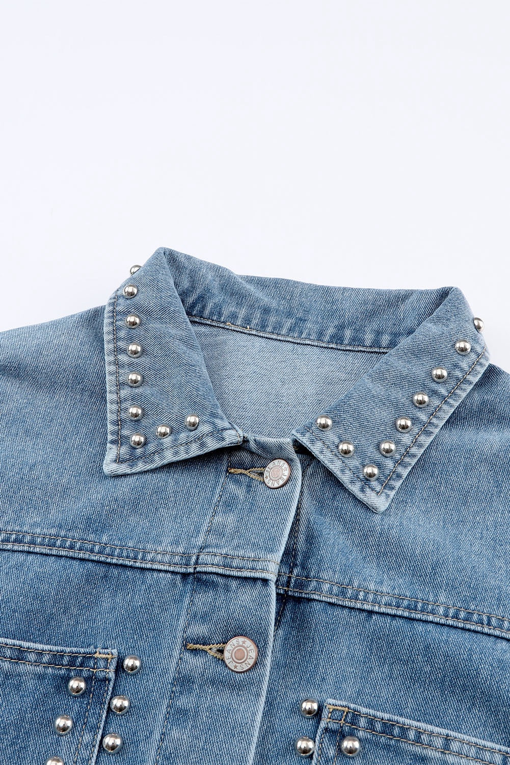 Studded denim jacket