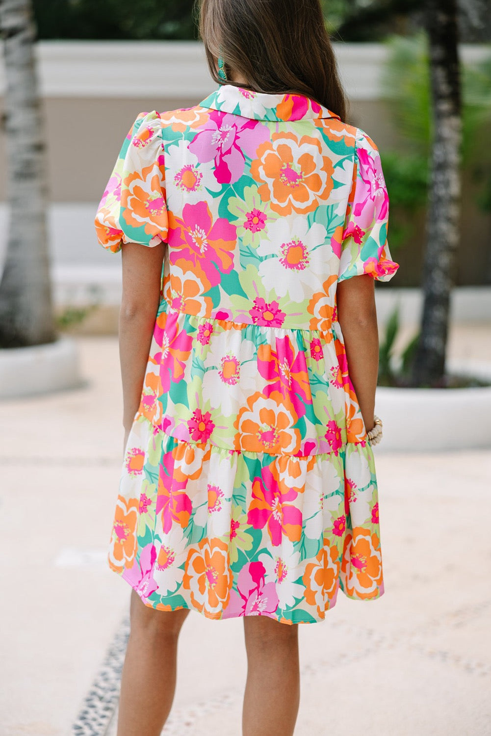 Isabella Floral Puff Sleeve Dress