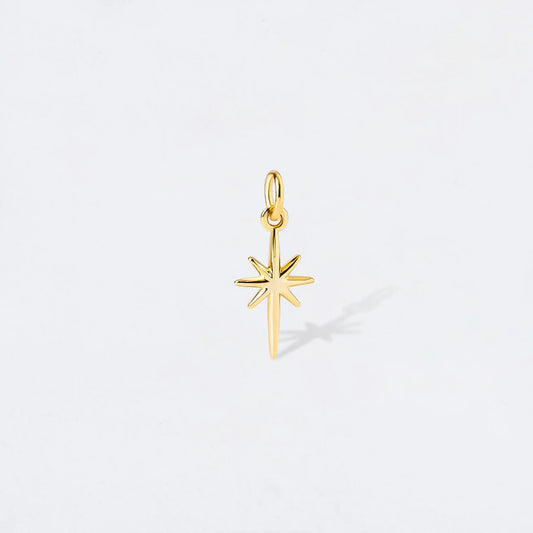CRYSTAL NORTH STAR CHARM PENDANT