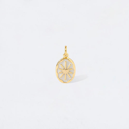 RADIAL HEART CHARM PENDANT