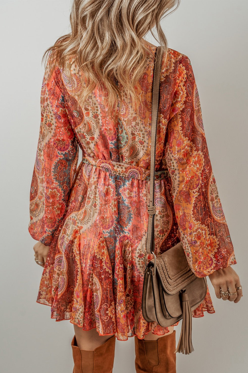 Boho paisley dress