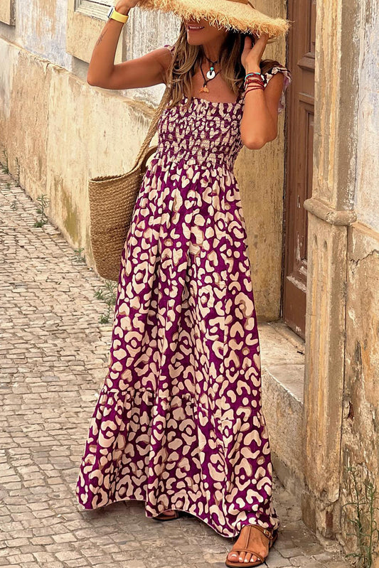 Mia Rose Leopard Maxi Dress