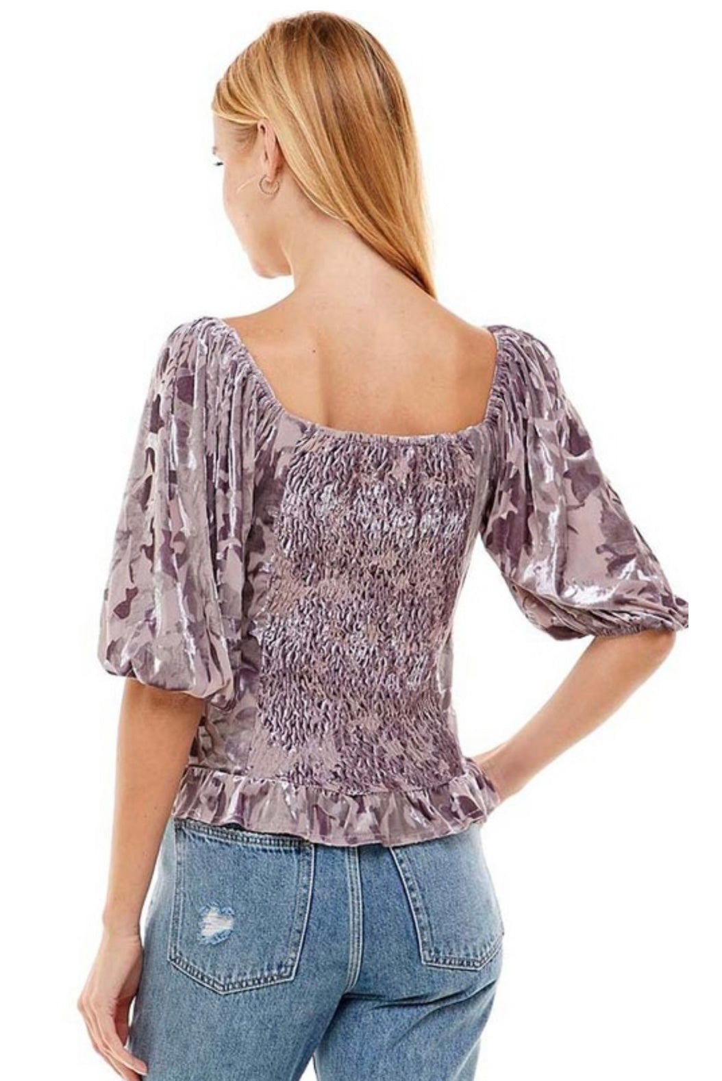 Lavender Haze Velvet Top